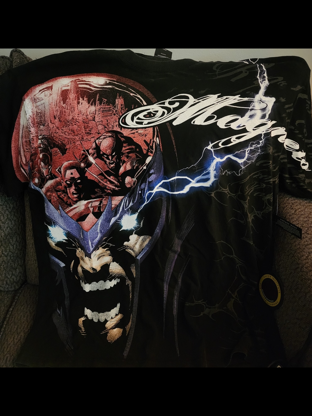 Civil Regime x Magneto's Reflection 199X Oversized Tee in Vintage Black - Large